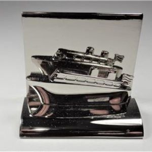 AIRCRAFT METAL CRUISE SHIP TRAVEL CARD HOLDER